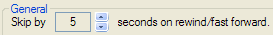 Skip by number of seconds